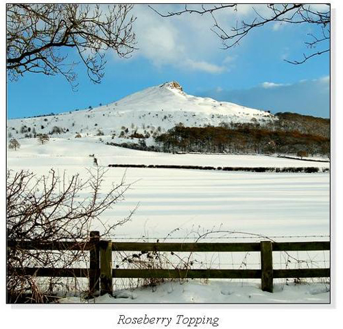 Roseberry Topping Square Cards